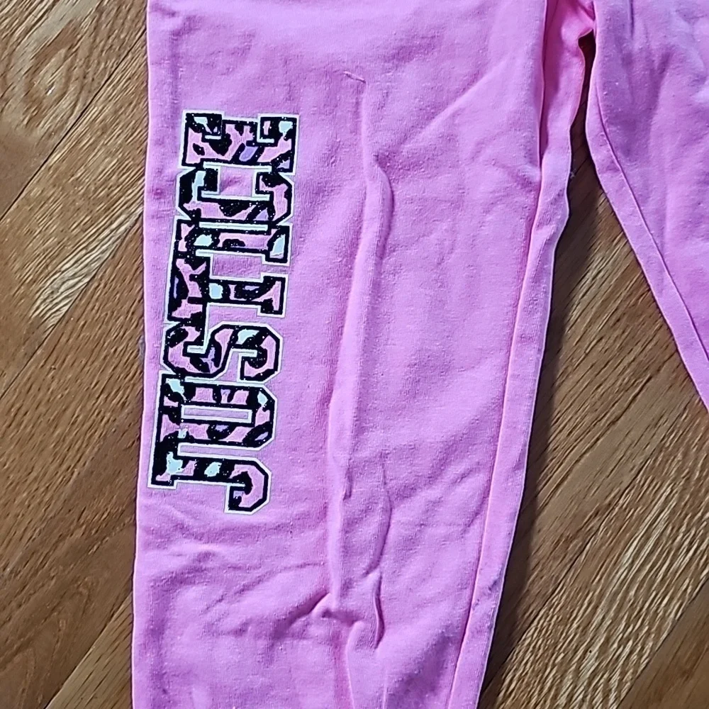 NWOT Justice PINK Heart Sweatpants size 12 NEW
